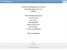 Tablet Screenshot of ac-opticals.com